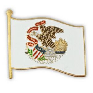 Illinois State Flag Pin