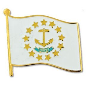 Rhode Island State Flag Pin