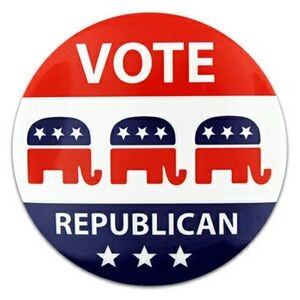 Vote Republican Button