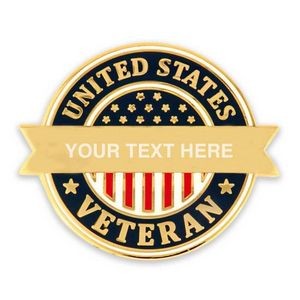United States Veteran Pin-Engravable
