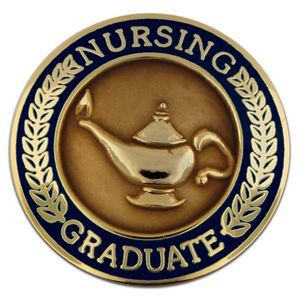 Nursing Graduate Pin - Navy
