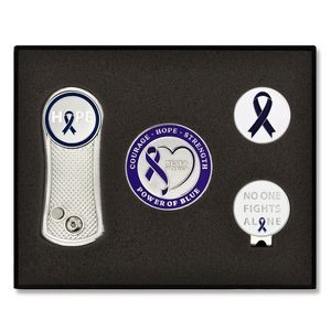 Blue Awareness Ribbon 6-PC Golf Gift Set
