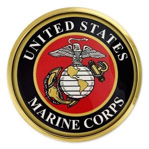 Officially Licensed U.S. Marines Chrome Emblem Decal
