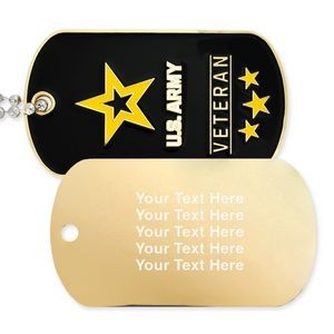 Officially Licensed Engravable U.S. Army Veteran Dog Tag