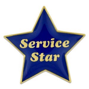 Service Star Lapel Pin - Blue & Gold