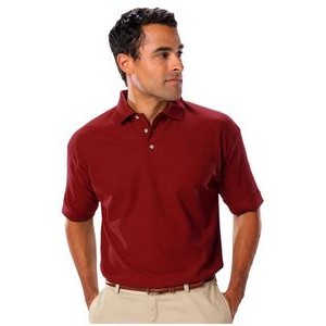 Men's TEFLON Treated Short Sleeve Pique Polo Shirt