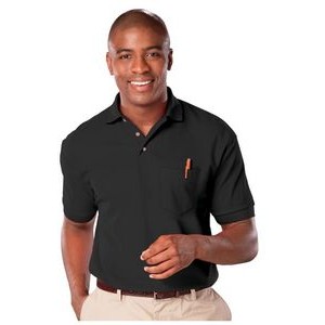 Men's Short Sleeve Superblend Polo Shirt w/ Patch Pocket