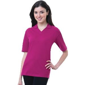 Ladies V-Neck Short Sleeve Superblend™ Polo Shirt