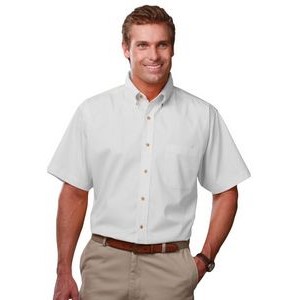 Men's Short Sleeve TEFLON™ Treated Twill Shirt w/Patch Pocket