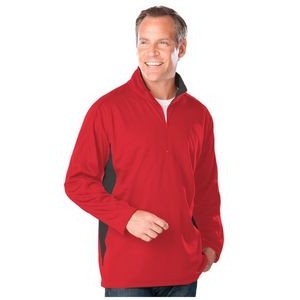 Men's Long Sleeve Colorblock Zip Pullover Shirt