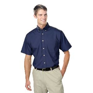Men's Short Sleeve Superblend Poplin Shirt w/Patch Pocket