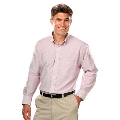 Men's Long Sleeve Cotton/ Poly Oxford Shirt w/ Patch Pocket