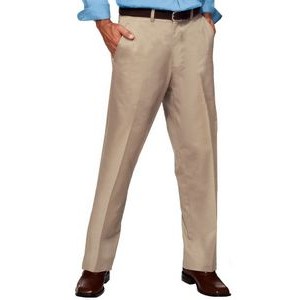 Men's Flat Front Twill Pants