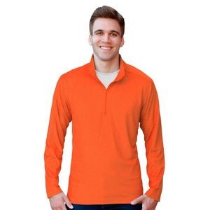 Men's Solid Zip Pullover Shirt