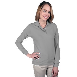 Ladies' Long Sleeve Superblend™ Pique Polo Shirt