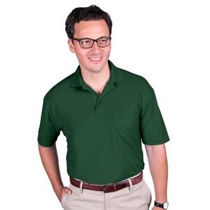 Adult Short Sleeve Pique Polo Shirt w/Patch Pocket