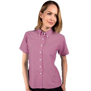 Ladies' Short Sleeve Cotton/Poly Oxford Shirt