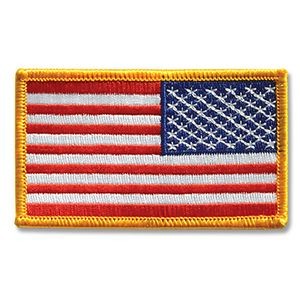 Stock American Flag Patch - Right Shoulder (3 1/2"x2")