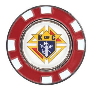 Poker Chip with Magnetic Ball Marker