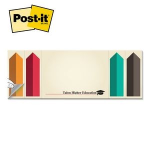 Post-it® Custom Printed Page Markers & Note Pad Combo (3"x8") - 25 Sheet