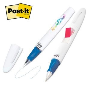Classic Series Post-it® Custom Printed Flag & Pen (4CP) w/Blue Ink (Standard)