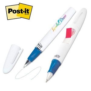 Classic Series Post-it® Custom Printed Flag & Pen (4CP) w/Blue Ink (Low Quantity)
