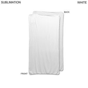Ultra Soft and Smooth Microfleece White Stadium sized Blanket, 30x60, Blank Only