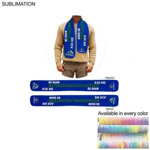 Colored Microfleece Scarf, 6x50, Ultra Soft and Smooth, Sublimated Edge to Edge BOTH sides