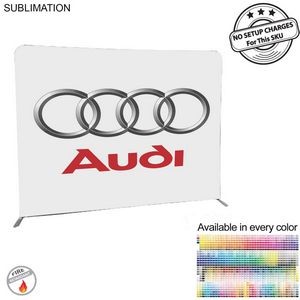 Product Branding 8'W x 8'H EuroFit Straight Wall Display Kit, with Full Color Graphics Double Sided