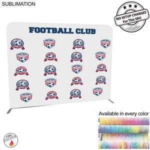Sports Teams 8'W x 8'H EuroFit Straight Wall Display Kit, with Full Color Graphics Double Sided.