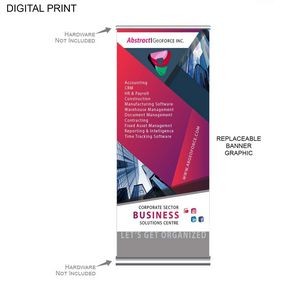 Replacement Graphics, 33.5" x 79", for Deluxe Wide Base Retractable Banner, DP652