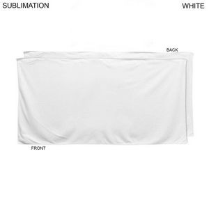 Absorbent Microfiber Dri-Lite Terry White Beach Towel, 30x60, Blank Only
