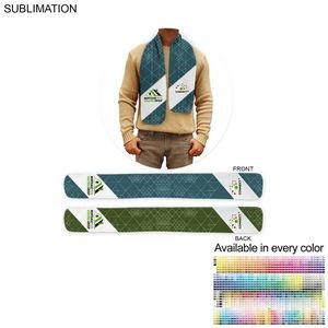 2-Tone Microfleece Scarf, Ultra Soft and Smooth, 6x50, Sublimated Edge to Edge BOTH sides