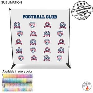 Sports Teams 8' Backdrop, Media Wall, with Full Color Graphics, Photos, NO SETUP CHARGE