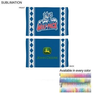 Colored Sublimated Rally, Skate Towels with Jersey stripes, 12x18, Sublimated Edge to Edge 2 sides