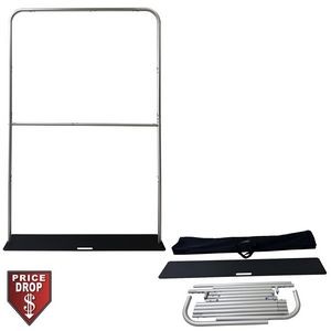 2'W x 78"H EuroFit Straight Wall Hardware Only, Frame and Carry Case. Graphics are not included