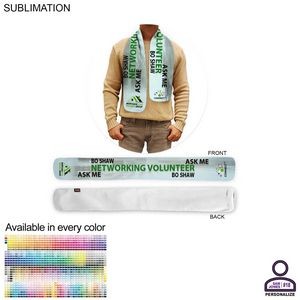 Personalized Ultra Soft and Smooth Microfleece Scarf, 6x50, Sublimated Edge to Edge 1 side