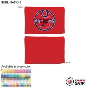 24 Hr Express Ship - Colored Microfiber Dri-Lite Terry Rally, Sports, Skate Towel, 12x18, sublimated