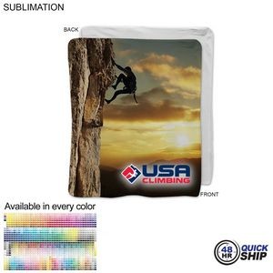 48 Hr Quick Ship - Ultra Soft and Smooth Microfleece Blanket, 50x60, Sublimated Edge to Edge 1 side