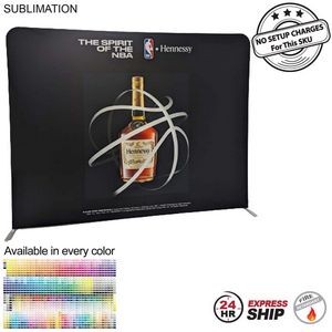 48Hr Quick Ship- 8'W x 8'H EuroFit Straight Wall Display Kit, with Full Color Graphics Double Sided