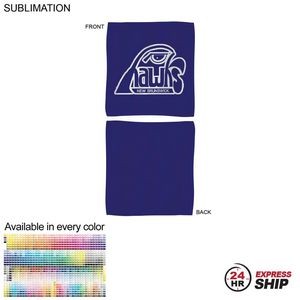 24 Hr Express Ship - Colored Microfiber Dri-Lite Terry Fan, Cheering, Skate Towel, 12x12, Sublimated