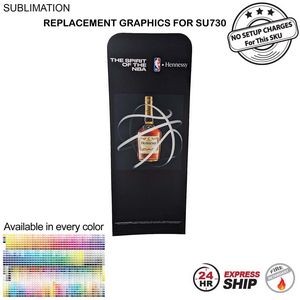 24 Hr Express - Replacement Full Color Graphics Double Sided for 2'W x 78"H EuroFit Straight Wall