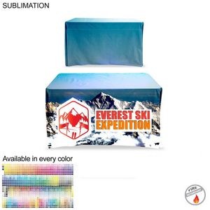 Sublimated Table Cloth for 4' table, Drape style, 4 sided, Closed Back