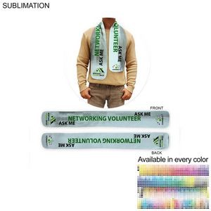 Ultra Soft and Smooth Microfleece Scarf, 6x50, Sublimated Edge to Edge BOTH sides