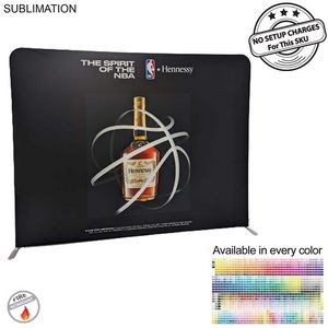 8'W x 8'H EuroFit Straight Wall Display Kit, with Full Color Graphics Double Sided, NO SETUP CHARGE