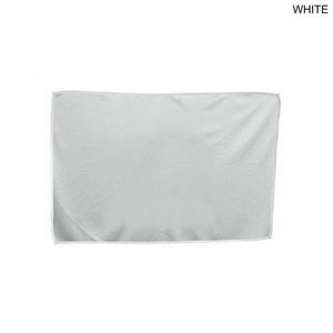 Microfiber Moisture Wicking, Cooling, Sports, White Suede Towel, 12x18, Blank only