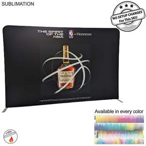 10'W x 8'H EuroFit Straight Wall Display Kit with Full Color Graphics Double Sided, NO SETUP CHARGE