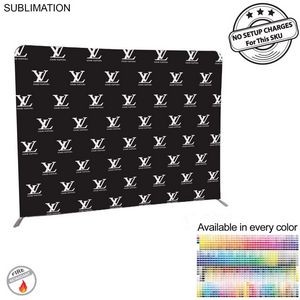 Step and Repeat 8'W x 8'H EuroFit Straight Wall Display Kit, with Full Color Graphics Double Sided.