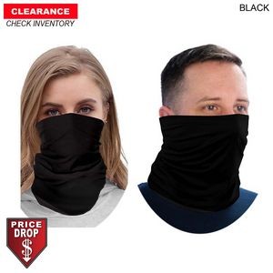 Discounted BEST VALUE Seamless Black Neck Gaiter (In stock, Fast production) Blank only