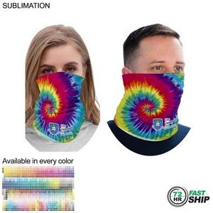 72 Hr Fast Ship - Sublimated BEST VALUE lightweight Seamless Neck Gaiter (In stock)
